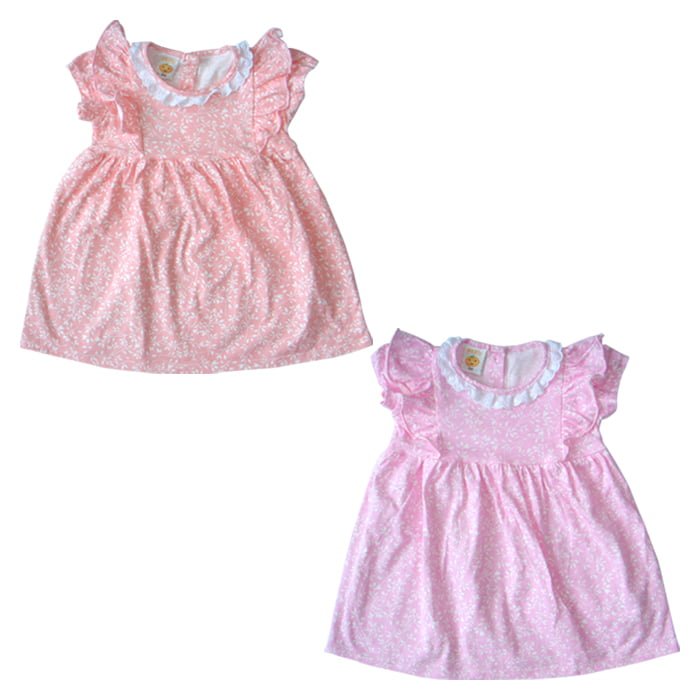 Dress Print Frill Renda